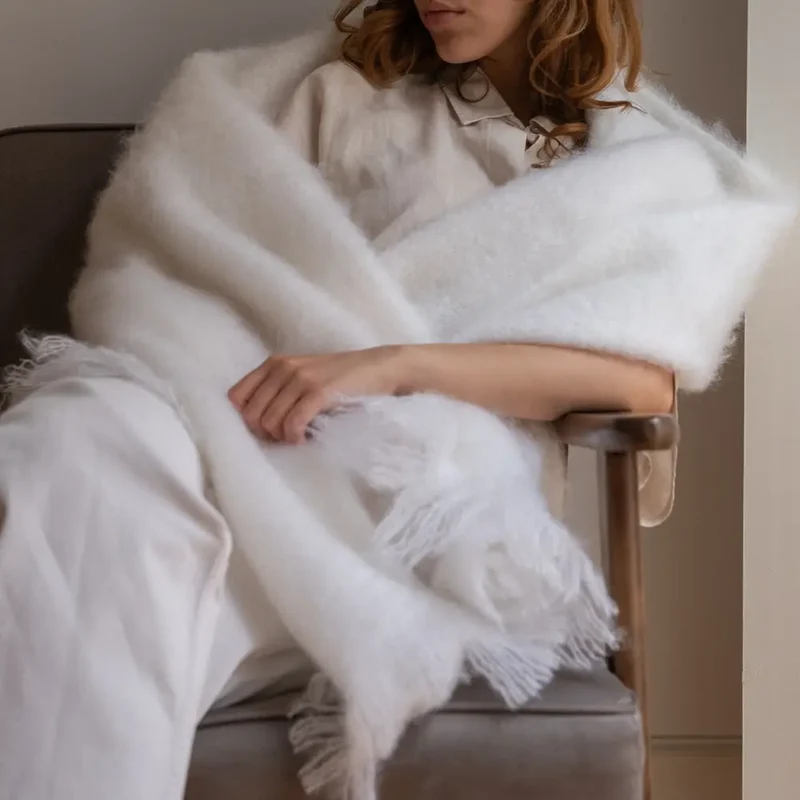 Echarpe Mohair Blanco