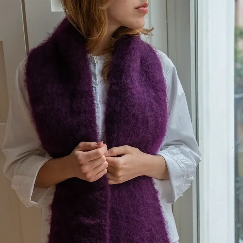 Foulard Mohair Morado
