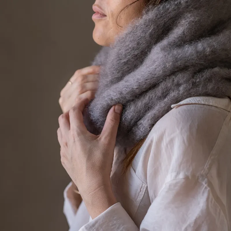 Cuello Mohair Visón