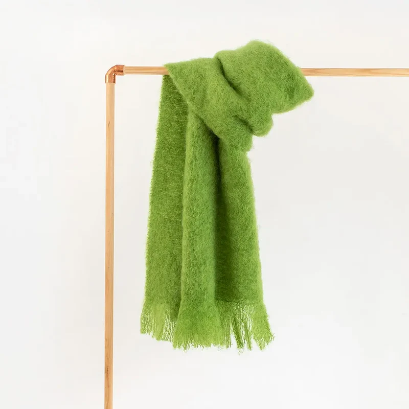 Foulard Mohair Verde Primavera
