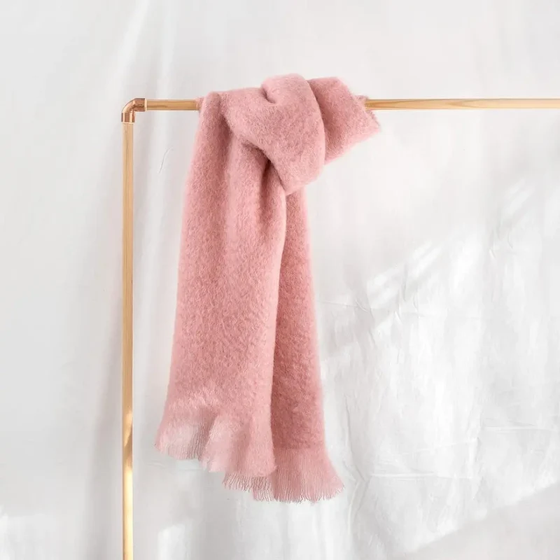 Bufanda Mohair Rosa