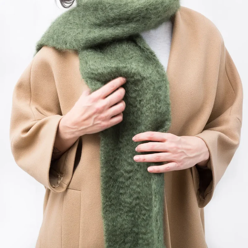 Foulard Mohair Caqui