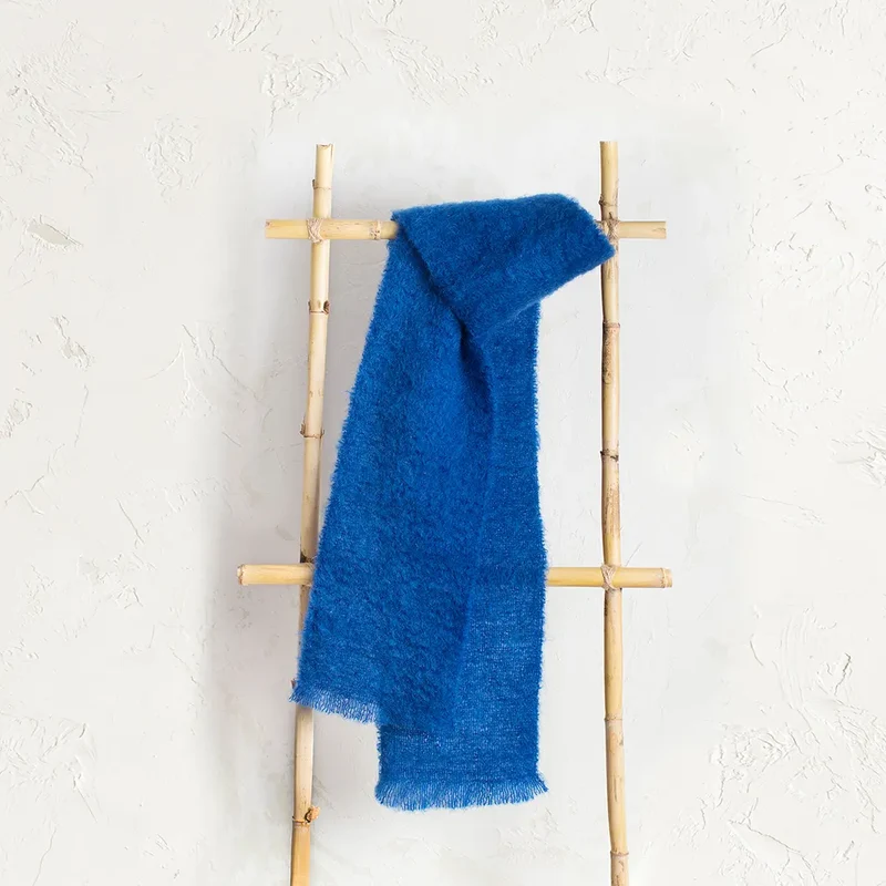 Foulard Mohair Azul Klein