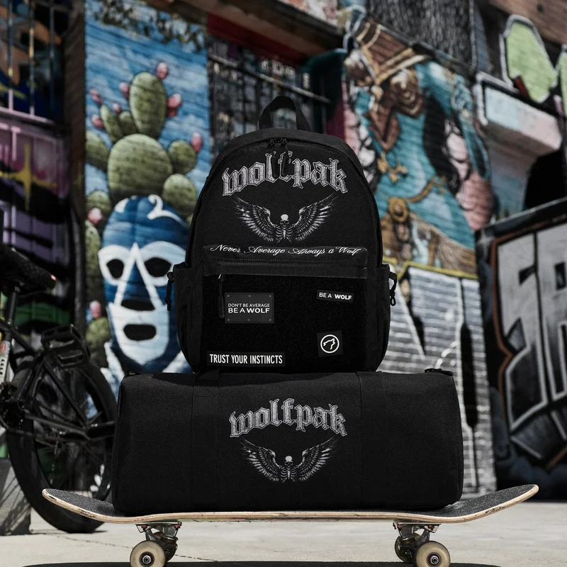 Everyday Patch Panel Backpack & Duffle Bundle