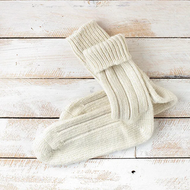 Calcetines de Lana Natural - Blancos