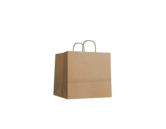 Bolsa Kraft Asa Rizada L 110gsm (32+21x32cm)