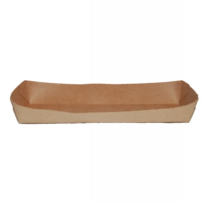 Barqueta Kraft Hot Dog (21x6,4x3cm) (500 unid/caja)