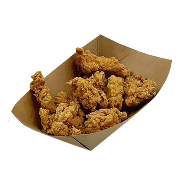 Barquetas Kraft Antigrasa/Fritos 680ml (13,6x8,5x5,5cm)