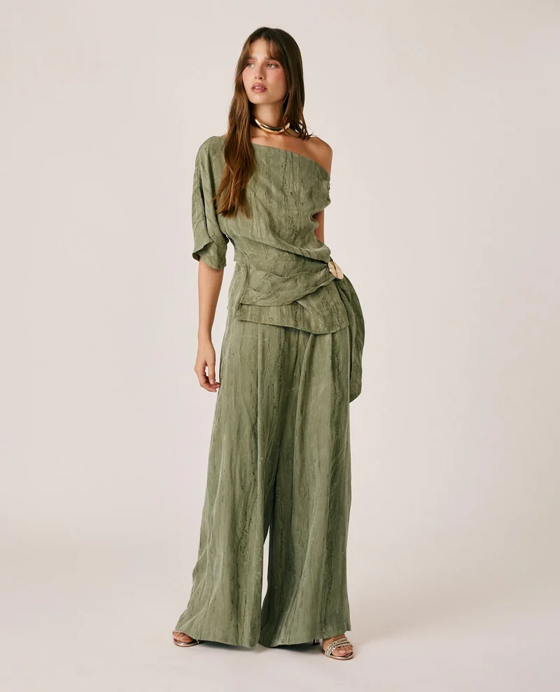 PANTALÓN FLUIDO JACQUARD