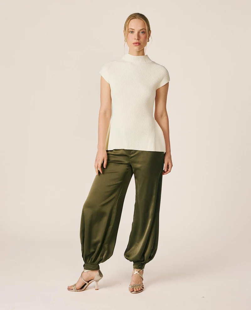 PANTALÓN BOMBACHO JACQUARD