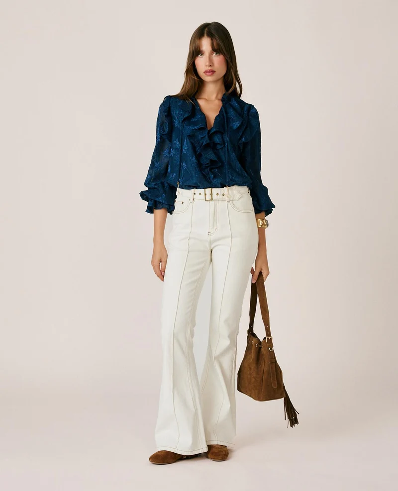 PANTALÓN FLARE DEMIN