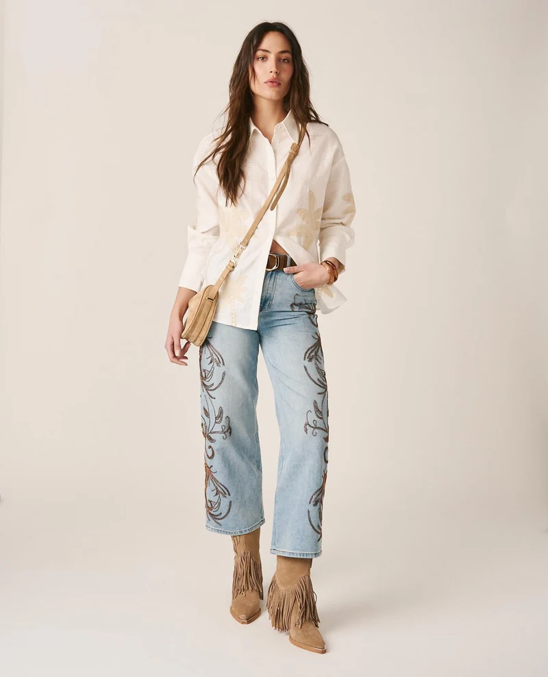 PANTALÓN DENIM DETALLES