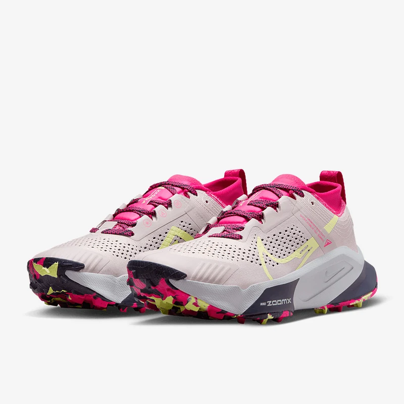 Nike Womens Zegama Trail - Platinum Violet/Luminous Green