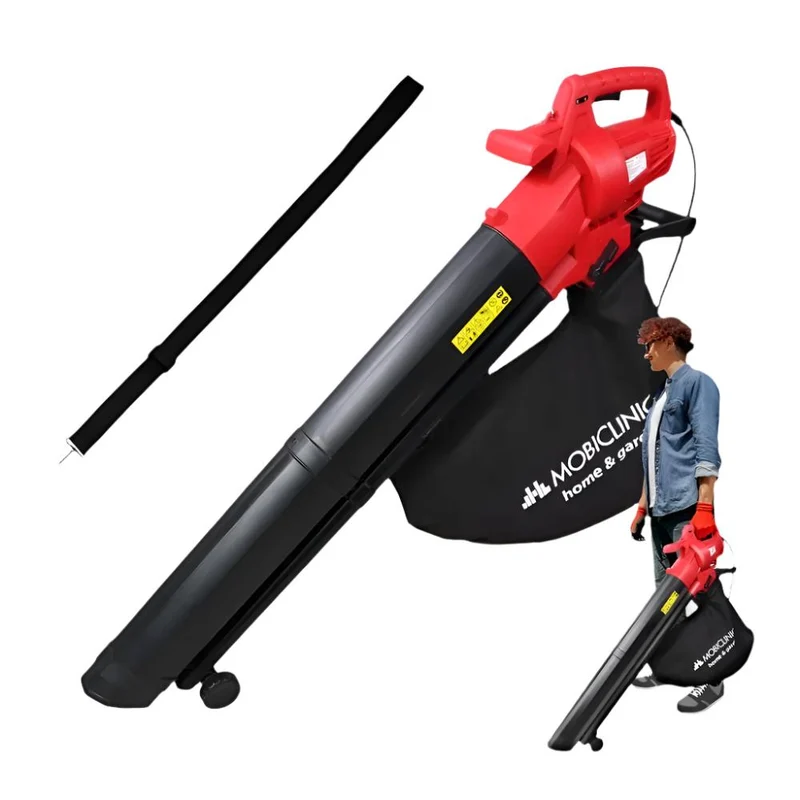 Sopladora aspiradora enchufable | 900W | 3 en 1 | Tritura | Con asa para hombro | 6 velocidades | Mobiclean | Mobiclinic