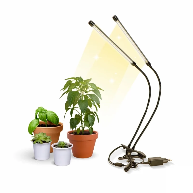 Lámpara de cultivo | LED | 3 modos | 6000K| Negro| Temporizador | 10 niveles de brillo | Giro 360º | Growflex | Mobiclinic