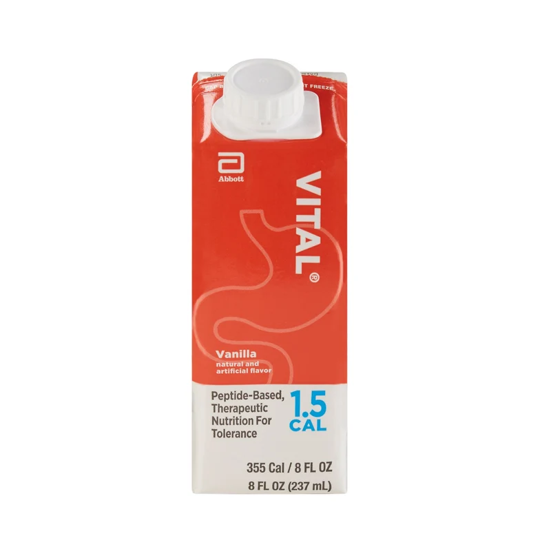 Vital 1.5 Cal Vanilla Oral Supplement, 8 oz. Carton, Abbott Nutrition 64825, 1 Count