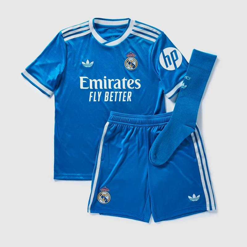 Tercera equipación adidas Originals Real Madrid 25/26 para niños