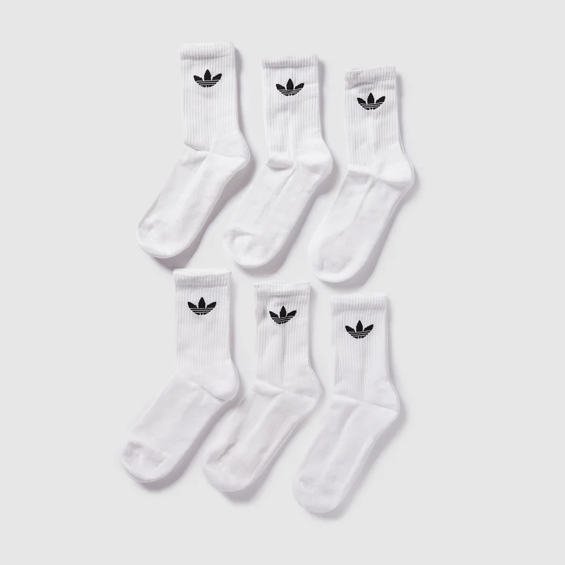 adidas Originals Unisex Trefoil Cushion 6 Pares Crew Calcetiness