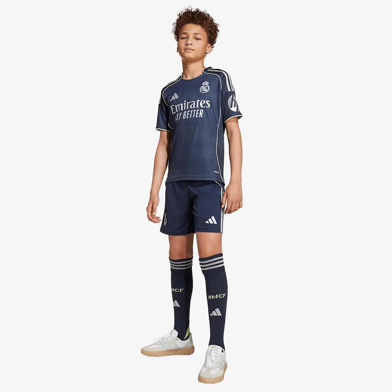 Segunda equipación adidas Real Madrid 25/26 para niños