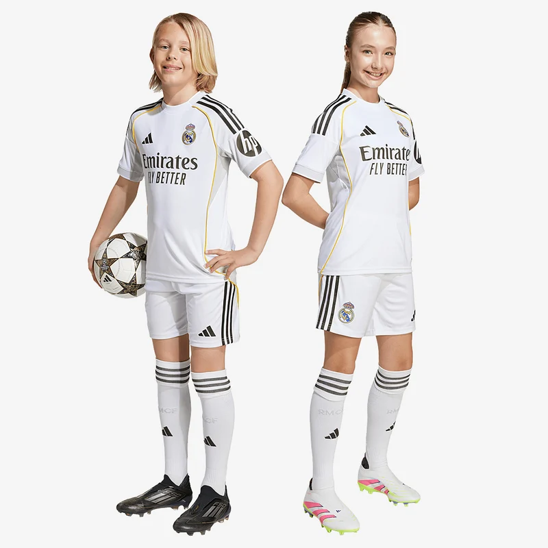 Primera equipación adidas Real Madrid 25/26 para niños
