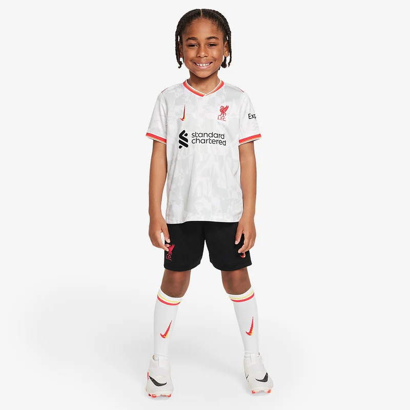 Kit Nike Liverpool 24/25 Dri-FIT Stadium Tercera equipación para niños