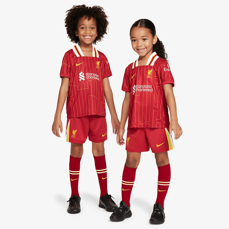 Primera Equipación Nike Liverpool 24/25 Dri-FIT Stadium para niños pequeños