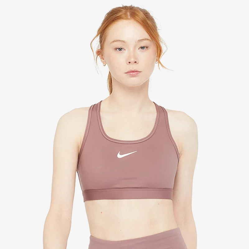 Sujetador deportivo Nike Swoosh Sujeción Media Acolchado para mujer