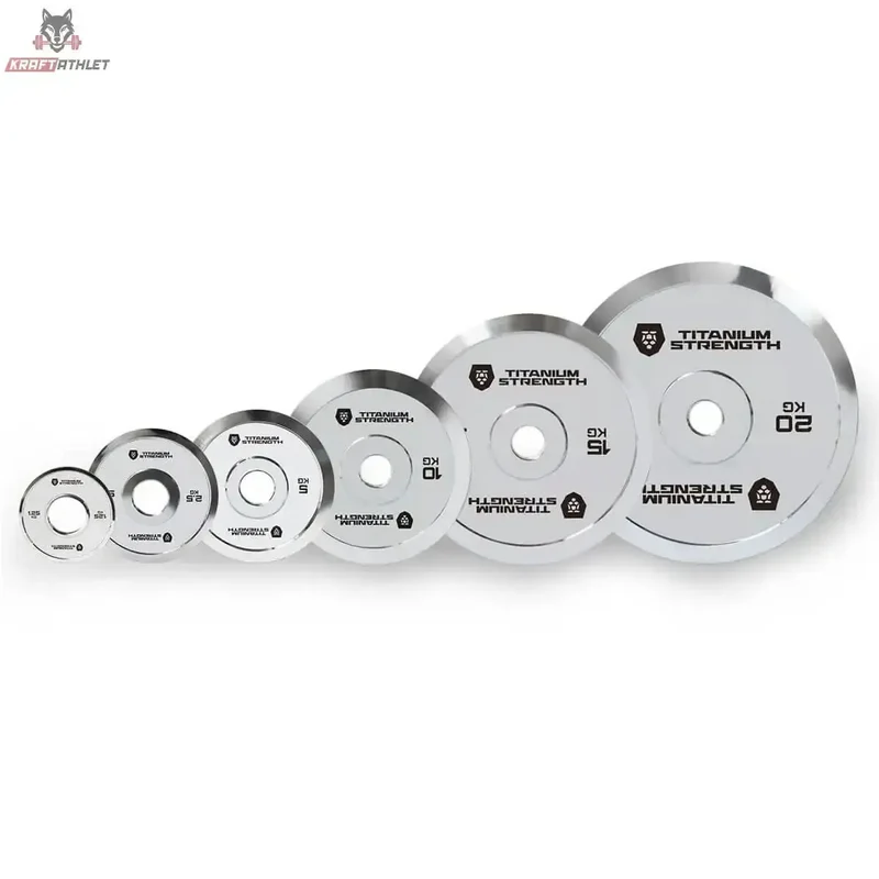 100 kg Set Chromierte Powerlifting Hantelscheiben – Olympisch Titanium Strength