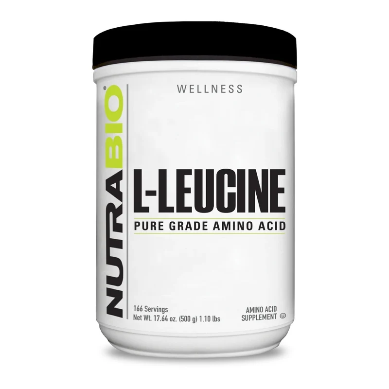 NutraBio Suplemento Alimenticio Leucina, 166 Servicios