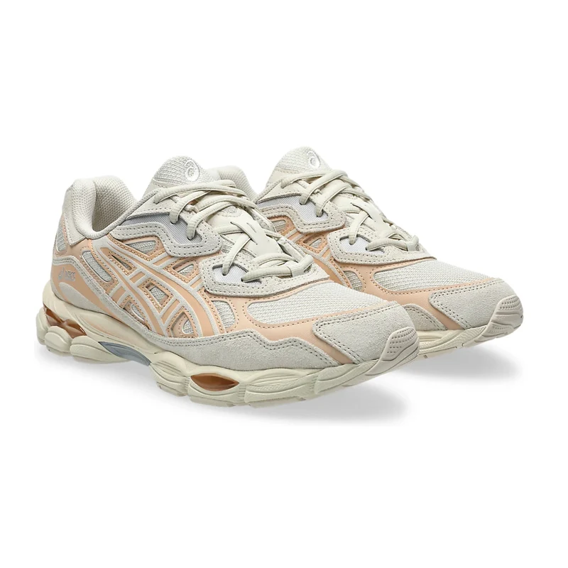 Asics Gel-NYC Crema/Naranja, para Mujer