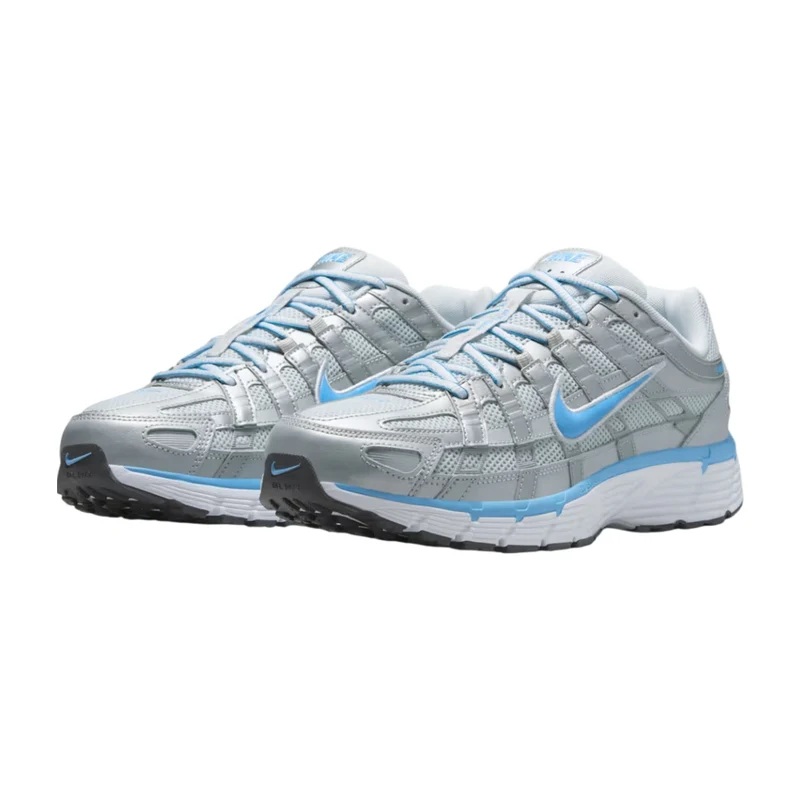 Nike Tenis P-6000 Gris/Celeste, para Hombre