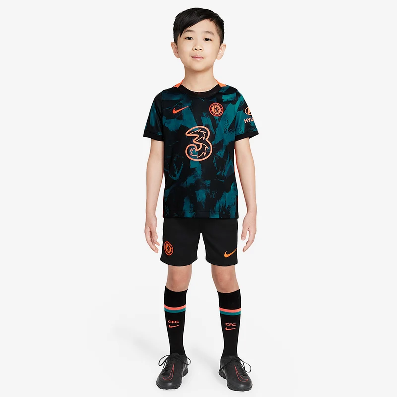Conjunto Nike Chelsea 21/22 Tercera Equipación para niños