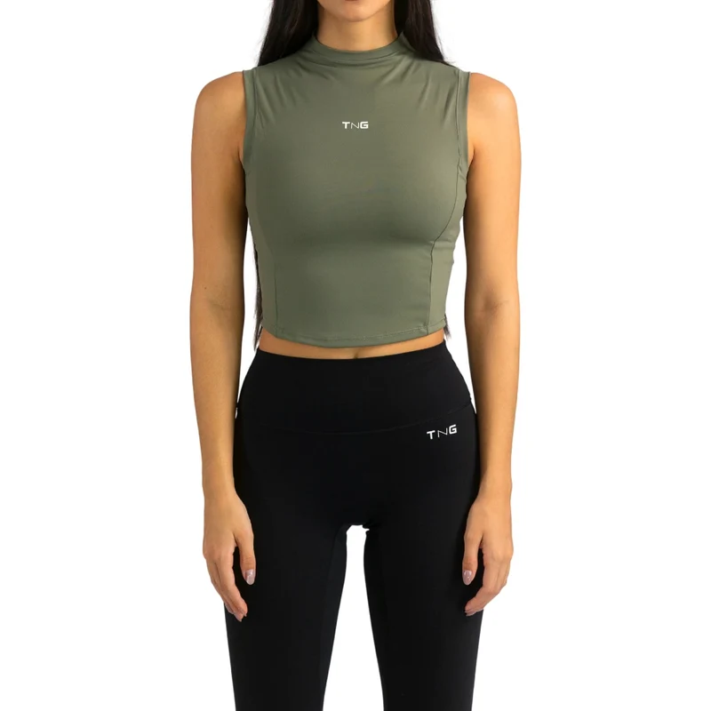 TNG Top Deportivo Pulse Tank Verde, para Mujer