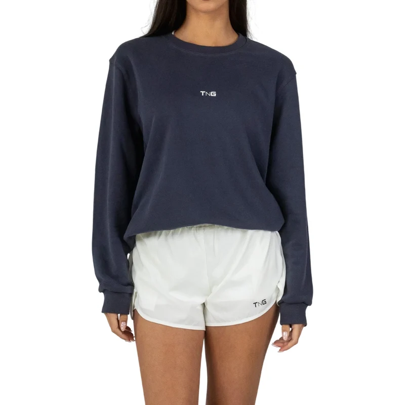 TNG Sudadera Crewneck Azul, para Mujer