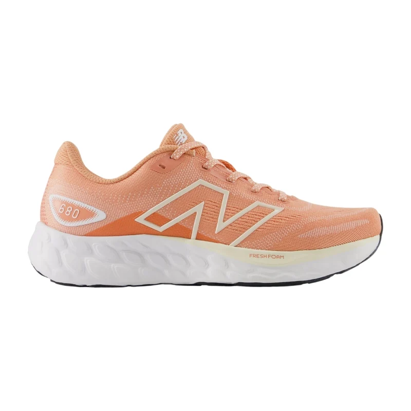 New Balance Tenis Fresh Foam 680 V8 Naranja/Blanco, para Mujer