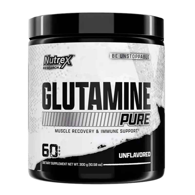 Nutrex Suplemento Deportivo Glutamina Sin Sabor, 60 Porciones