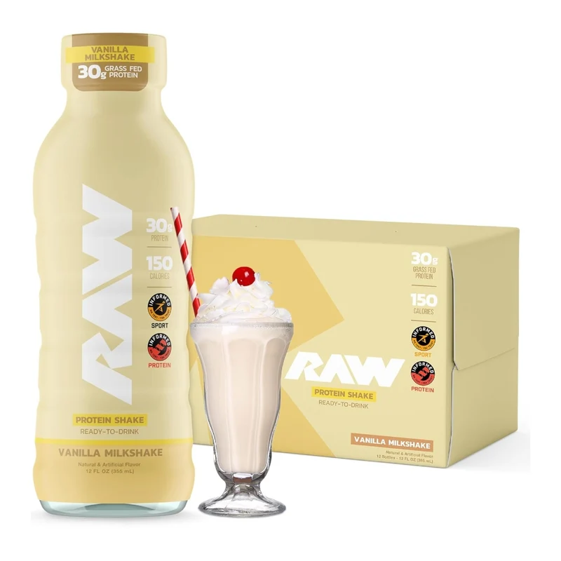 RAW Nutrition Set Proteína Shake RTD 355 ml, 12 Unidades