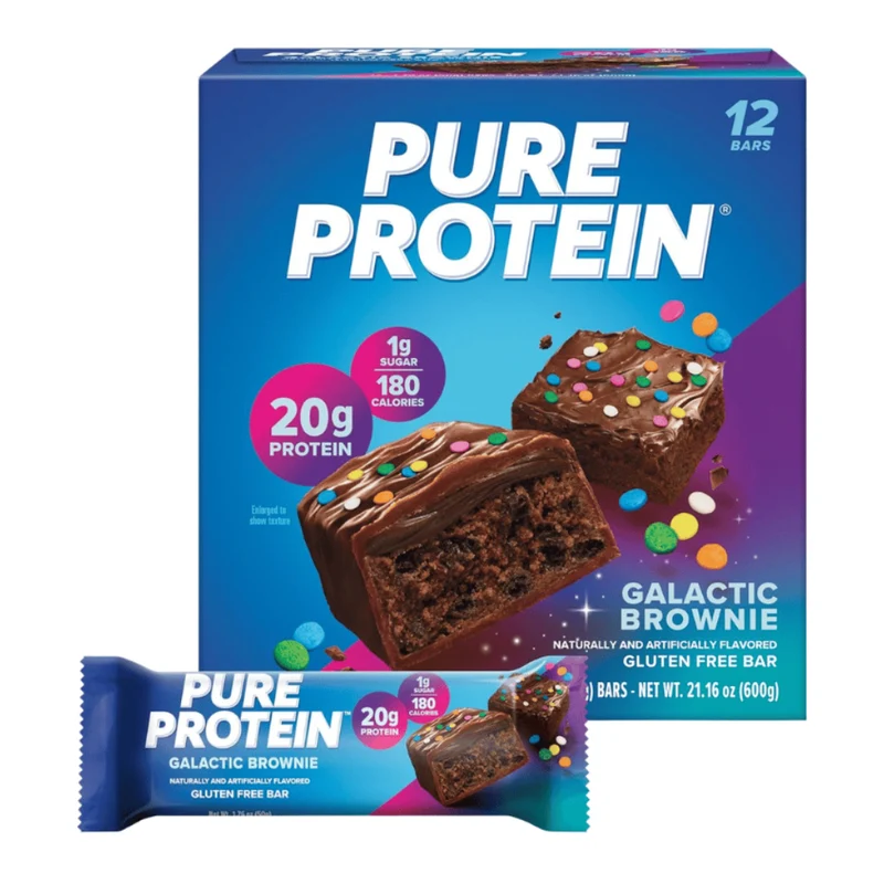 Pure Protein Set Suplementos Deportivos Snack Barra de Proteína, 12 Unidades