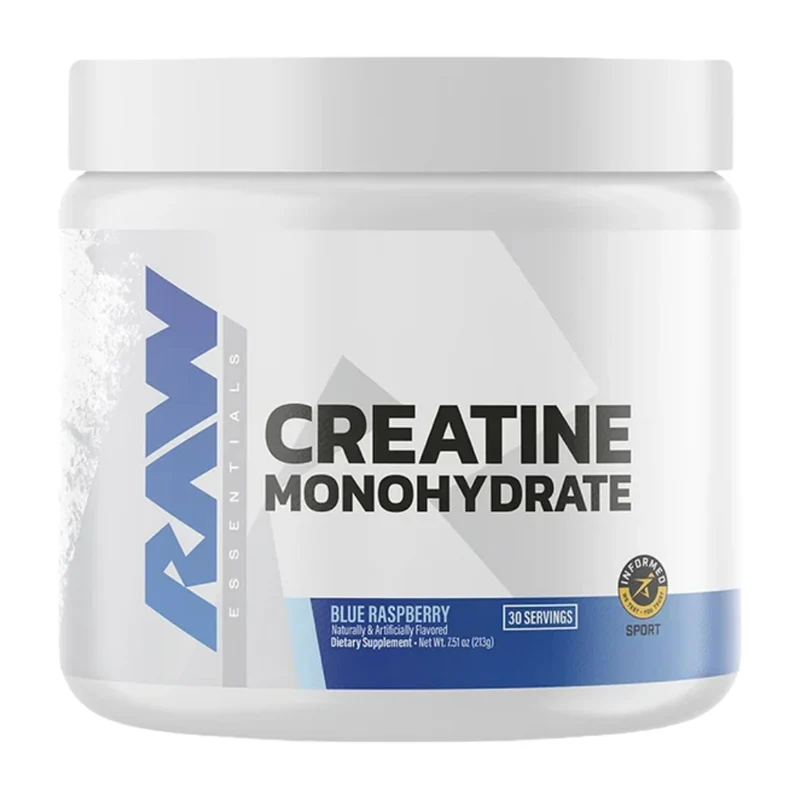 RAW Nutrition Suplemento Deportivo Creatina Monohidratada, 30 Porciones