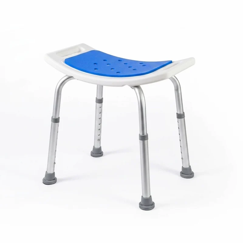 Taburete de baño | Asiento EVA PAD | Altura regulable | Conteras antideslizantes | Aluminio | Santana | Mobiclinic