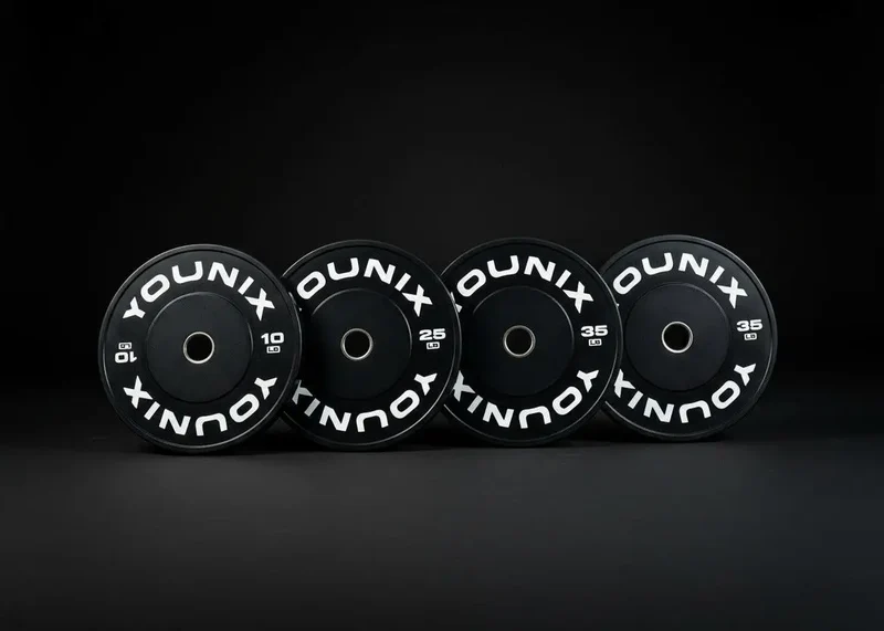 Younix Bumper Plates Set 140 kg – Premium Hantelscheiben