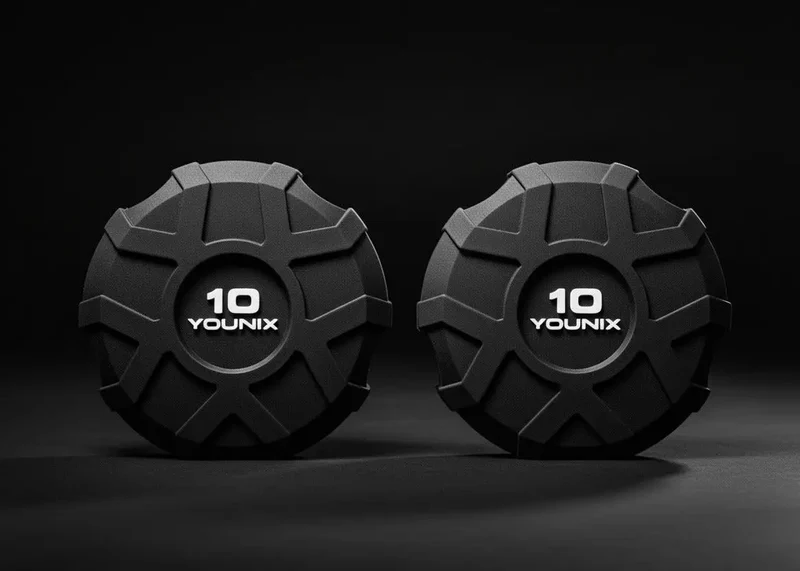 Younix ProSeries Kurzhantel-Set 2,5–30 kg mit Hantelablage