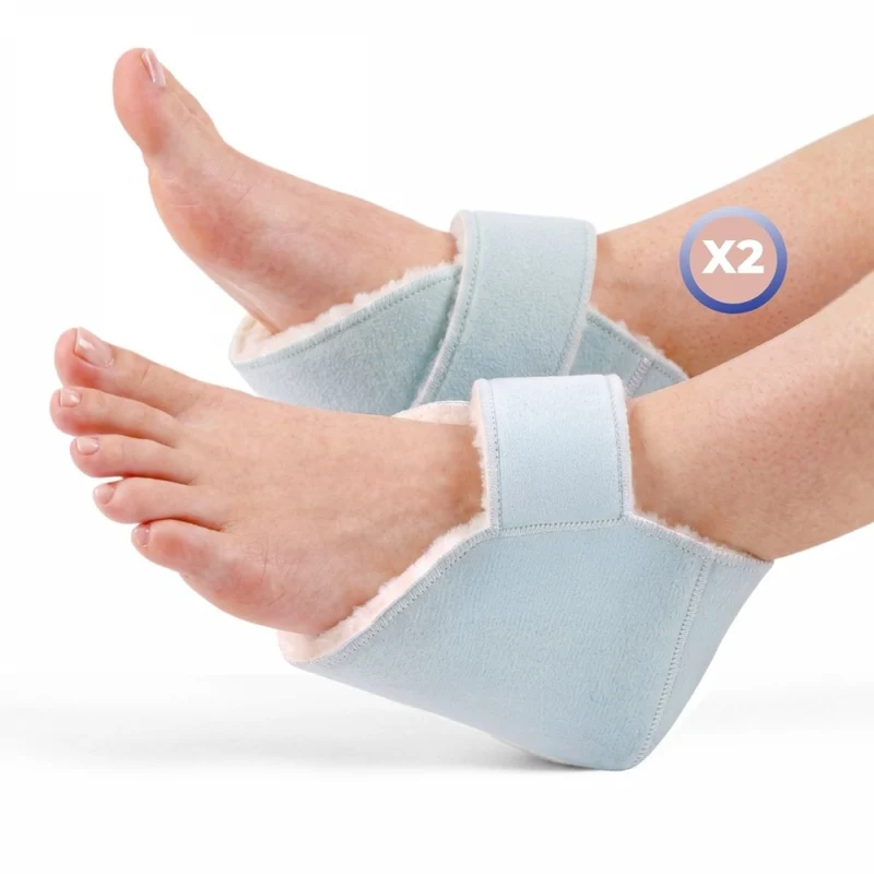 Pack de protectores antiescaras para codo o talón | Derecho e izquierdo | De borreguito | Talla única | Mobiclinic