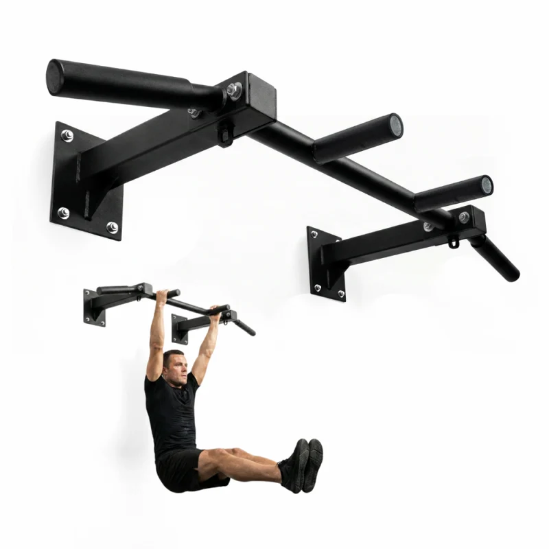 Barra de Dominadas Pared | Kit Anclaje Incluido | Acero | 95x55.5 cm | Máx. 250 kg | Ejercicios de Fuerza | Mod K3 | Mobiclinic