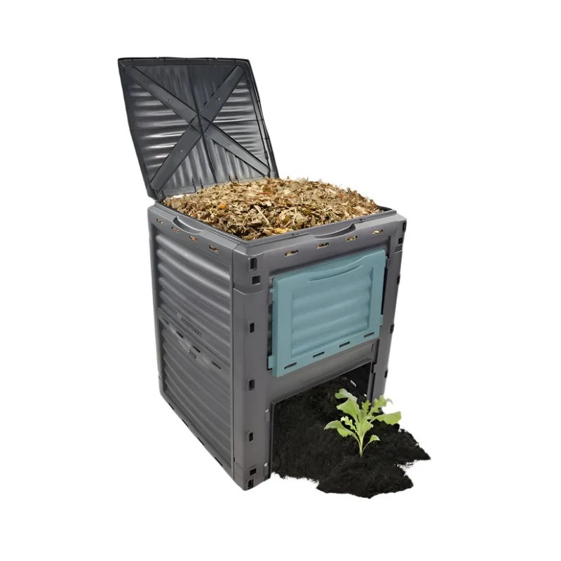 Compostador | Transformador de residuos | Para jardín | Sin herramientas | Eco-Friendly | 300 litros | BioBin | Mobiclinic