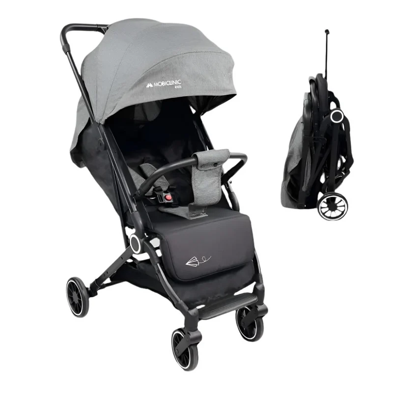 Silla paseo para bebé |Compacta |Plegable |Monomando |Para viajar |Reposapiés ajustable |Peso máx. 15kg |Gris |Trip | Mobiclinic
