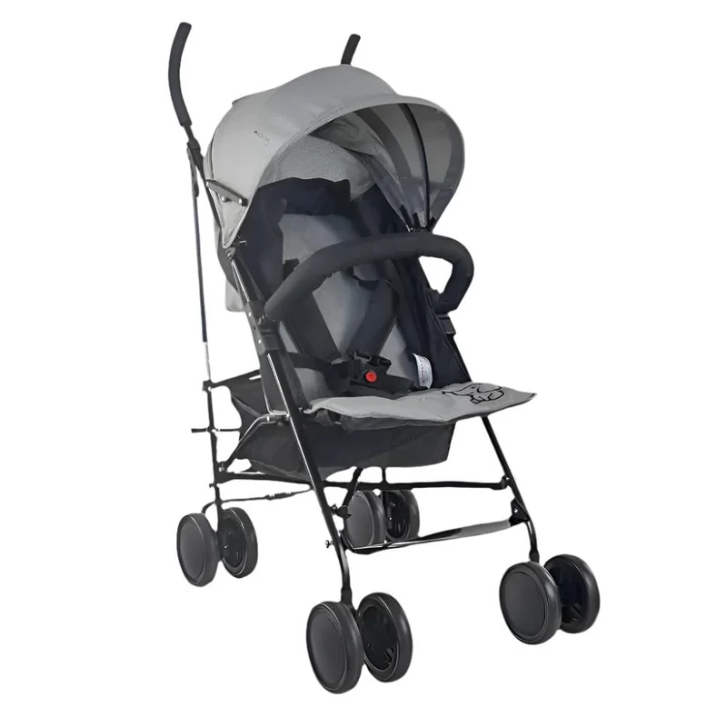 Silla de paseo plegable para bebés | Respaldo reclinable | Ruedas extraíbles | Peso máx. 15 kg | Cesta XL |Elefant | Mobiclinic