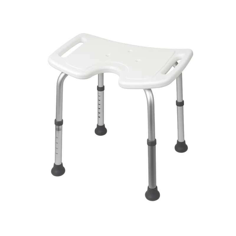 Banqueta baño | Altura regulable | Asiento en U | Conteras antideslizantes | Bahía | Mobiclinic
