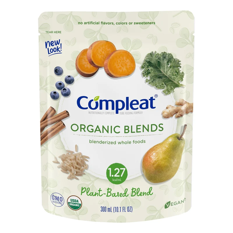 Compleat Organic Blends Plant Blend Oral Supplement / Tube Feeding Formula , 10.1 oz. Pouch, Nestle Healthcare Nutrition 00043900192703, 1 Count