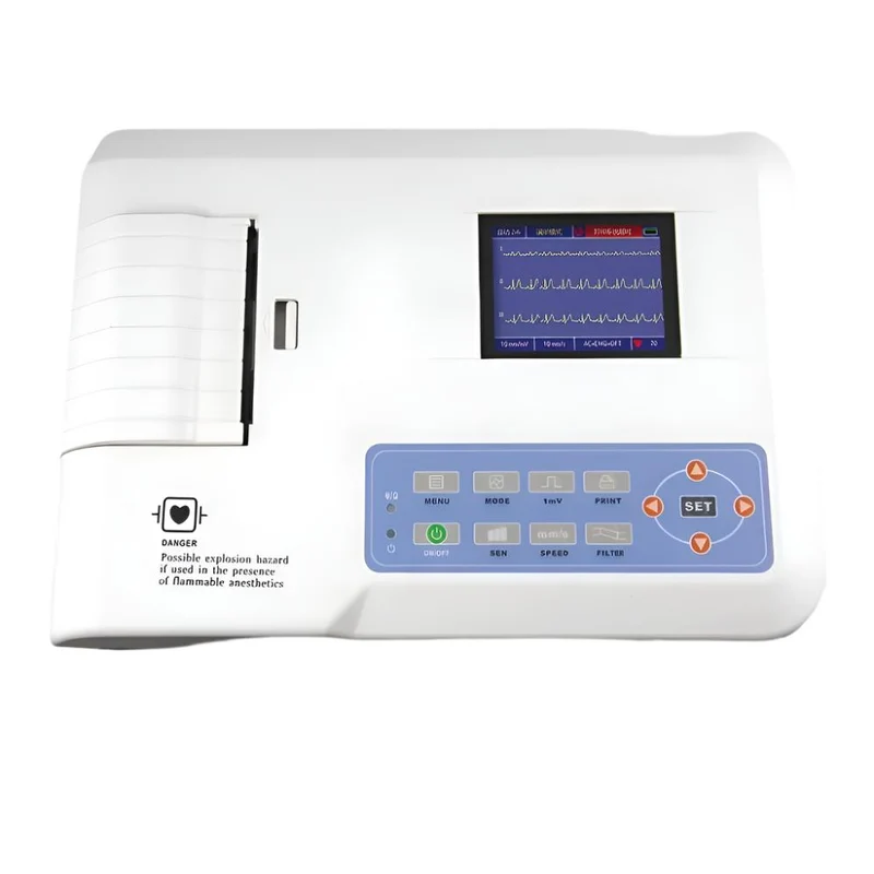 Electrocardiógrafo digital portátil | 3 canales| ECG | Pantalla LCD | Sistema de impresión | ECG300G | Mobiclinic